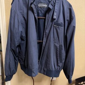 Members Only Navy Blue Men's Lightweight Jacket Sz L